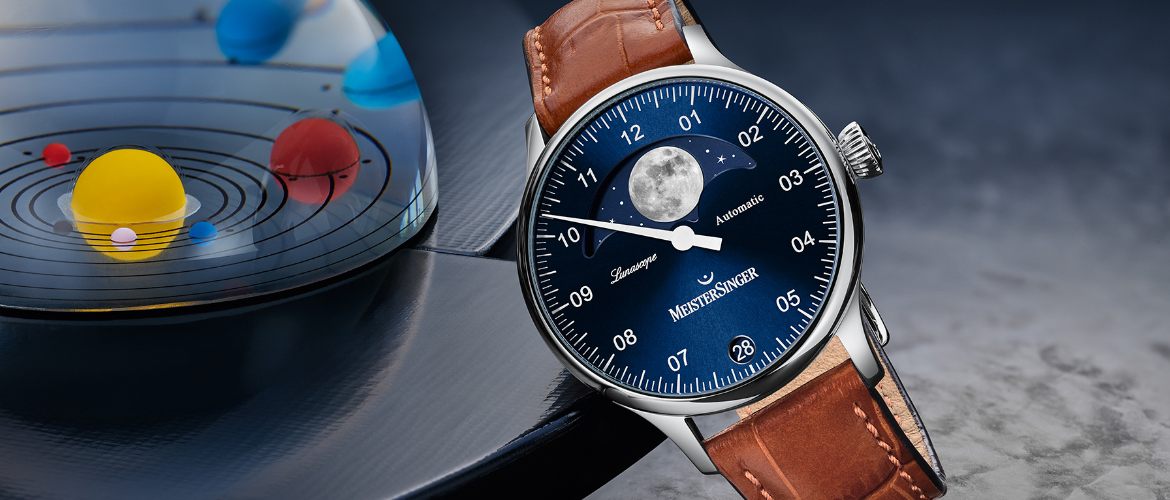 Bild einer Uhr der Marke Meistersinger Modell Lunascope