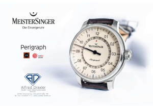 Bild einer Uhr Marke Meistersinger Modell Perigraph